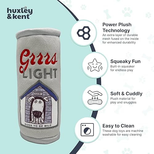 Miniatura 4 de Huxley  Kent Lulubelles Power Plush  Grrrs Light Small  Juguete para perro con chirriante  Divertido regalo para perro  Divertidos duraderos y