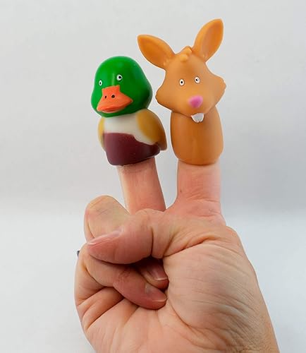 Miniatura 4 de Woodland - Surtido de marionetas de dedo (36) piezas, estilos surtidos para niños, niños y niñas, recuerdos de fiesta, relleno de piñata, premio de