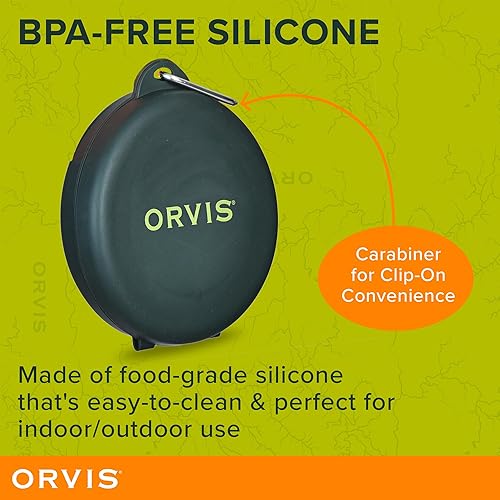 Miniatura 5 de Orvis Comedero plegable de viaje para mascotas con plato de comida y agua, 2 en 1, sin BPA, silicona de grado alimenticio, cuencos de viaje para