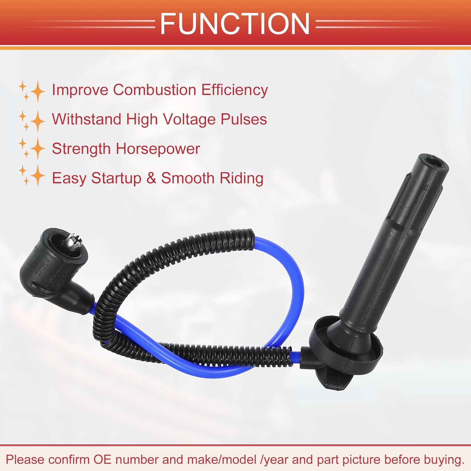 ACROPIX Car Spark Plug Coil Wires Ignition Coil Harness Cable Fit for Subaru Forester Legacy Impreza 2.5L 2005-2011 No.22454-AA140/22451-AA940 - Pack of 4