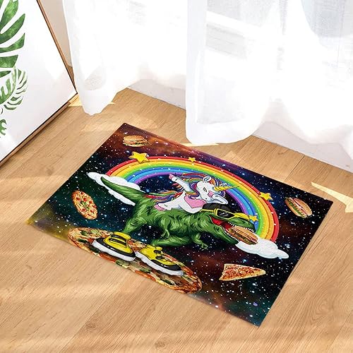 Miniatura 3 de Bonita cortina de ducha para niños con alfombrilla de baño de espuma viscoelástica, alfombras de baño antideslizantes y cubierta para tapa de