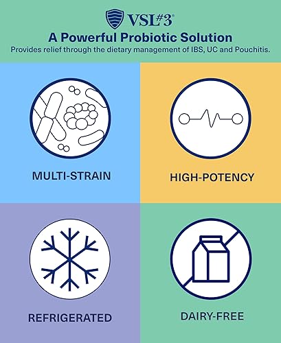 Miniatura 3 de VSL3 - Alimento médico probiótico para el manejo dietético del síndrome del intestino irritable IBS - Probiótico refrigerado de dosis alta y alta