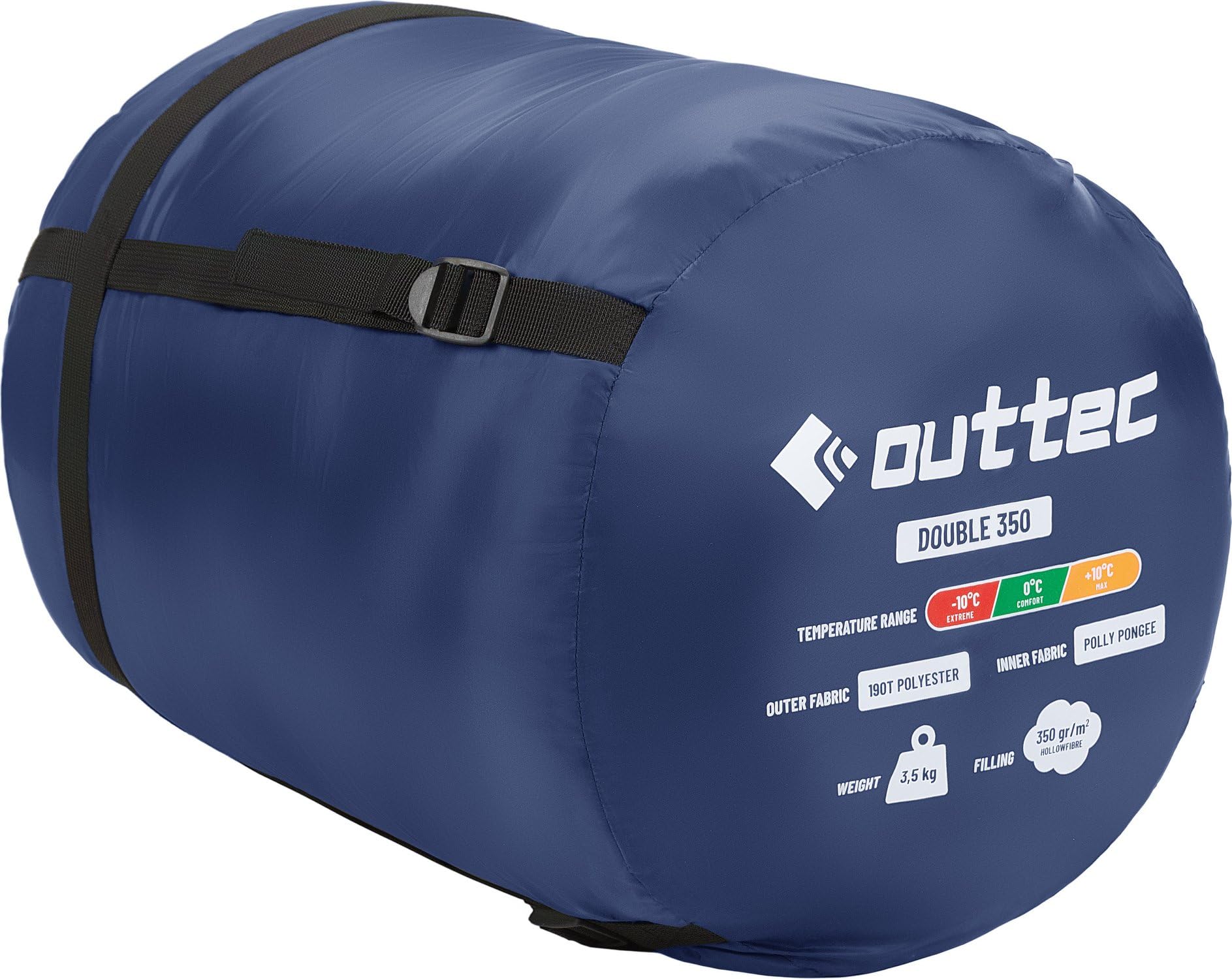 Sac de Couchage 2 Personnes, Rectangulaire Double Sac de Couchage Adulte pour Camping et Randonnée, Idéal Camping Accessoires pour Tente, Sleeping Bag Léger avec Oreillers, Isolé, 3 Saisons
