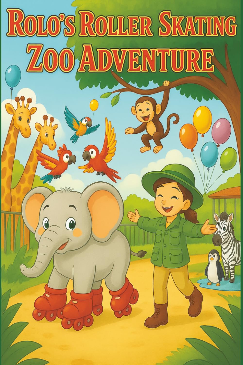 Rolo's Roller Skating Zoo Adventure: A Story about Courage, Friendship, and Kindness
