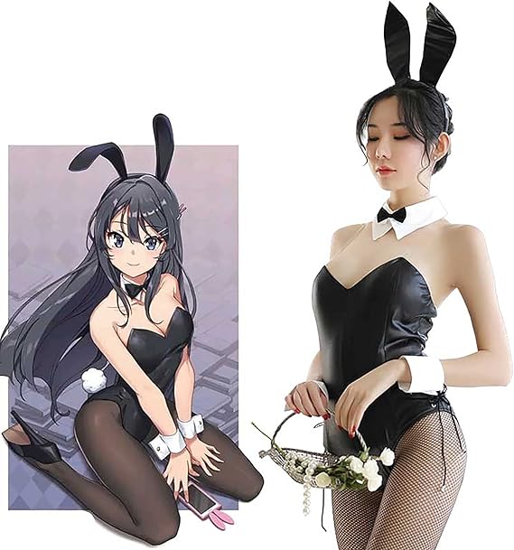 Amazon Co Jp 青春ブタ野郎バニーガールの夢ではない桜島麻衣コスプレコスチューム桜島麻衣コスプレコスチュームバニーガールアニメ 女性コスプレコスチュームバニーガールコスチューム ファッション