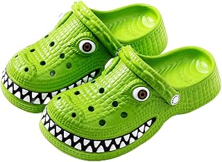 Trending 3D Crocodile Clogs Color Premium Quality Unisex Garden Shoes Ultra Soft Anti Slip Breathable Sandals for Adults (Green, US Footwear Size System, Adult, Men, Numeric, Medium, 6.5)