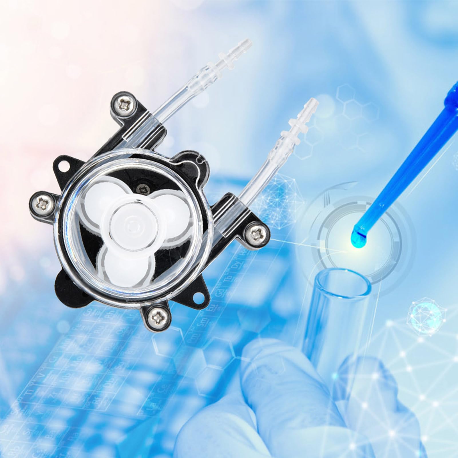 Peristaltic Pump, Excellent Miniature Peristaltic Pumps Laboratory Bioengineering, G528 Dc12V Mini Pump for Laboratory Bioengineering (2 * 4(hose))