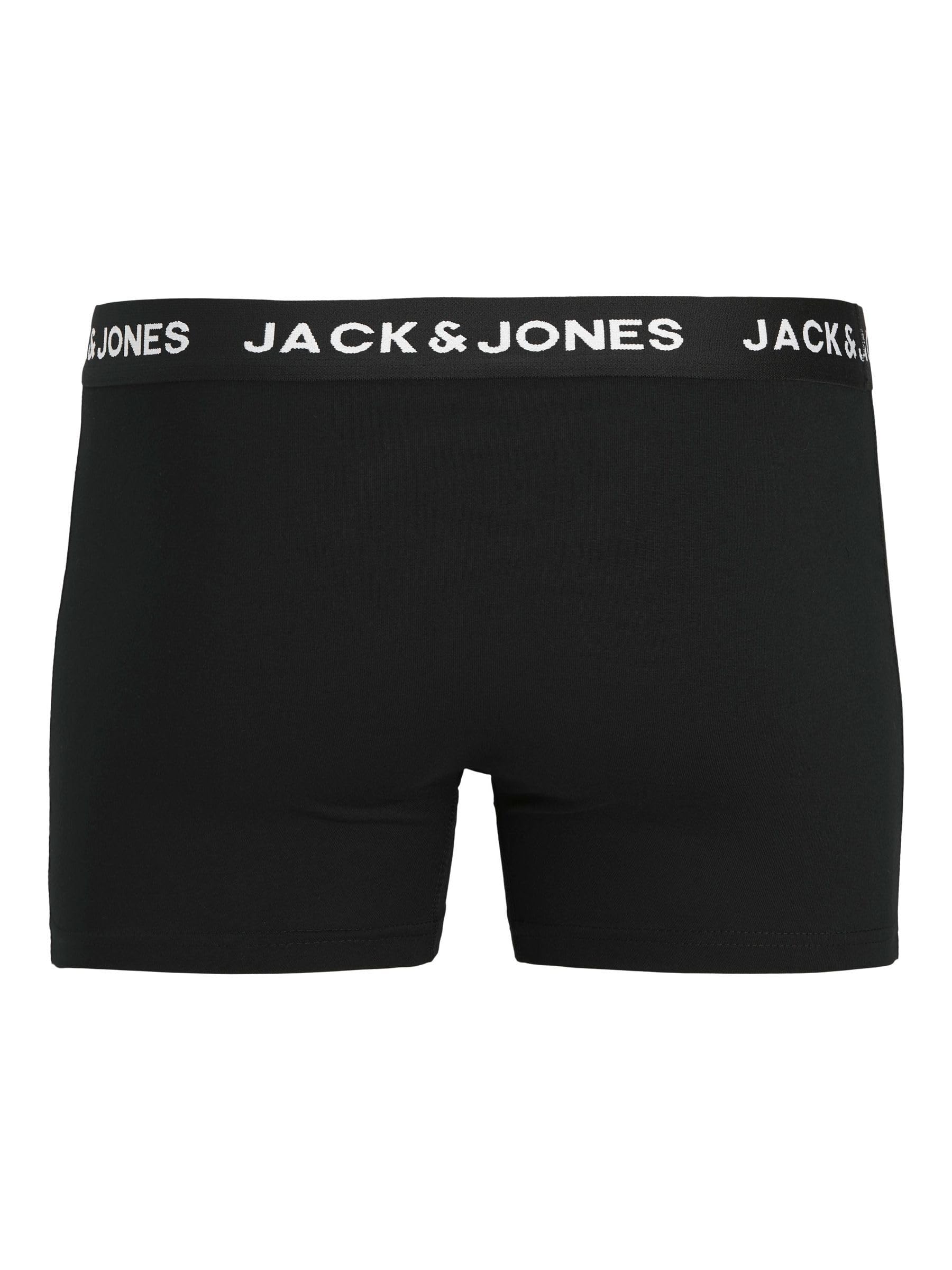 Jack & Jones Jachuey Męskie Obcisłe Bokserki, Czarny, L/ 7 Sztuki