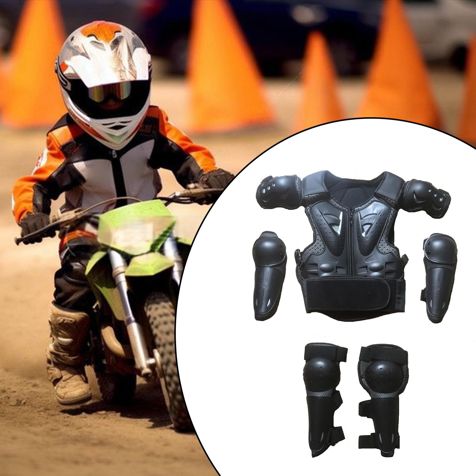 Combinaison de Protection pour d'enfants, Genouillères et Coudières pour Jeunes Filles et Enfants, pour La Pratique du Patinage,
