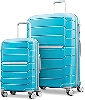 Vista 57 de Samsonite Freeform de carcasa rígida expandible con ruedas giratorias dobles, Negro