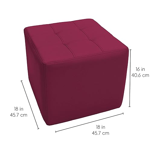 Miniatura 122 de Factory Direct Partners Banco otomano rectangular copetudo; muebles bellamente tapizados para el hogar moderno, oficina, biblioteca o área de