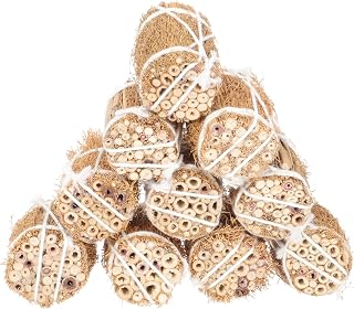 FOMIYES 10pcs Mini Hay Bales Dollhouse Miniature Hay Faux Autumn Craft Small Decorative Hay Straw Miniature Farm Stable Pet Accessories for Table Tiered Tray Dollhouse Play Decors