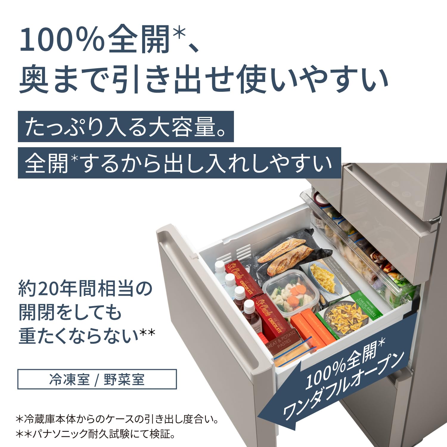 Amazon.co.jp: パナソニック 冷蔵庫 幅60cm 450L 右開き NR-E45PX1-W