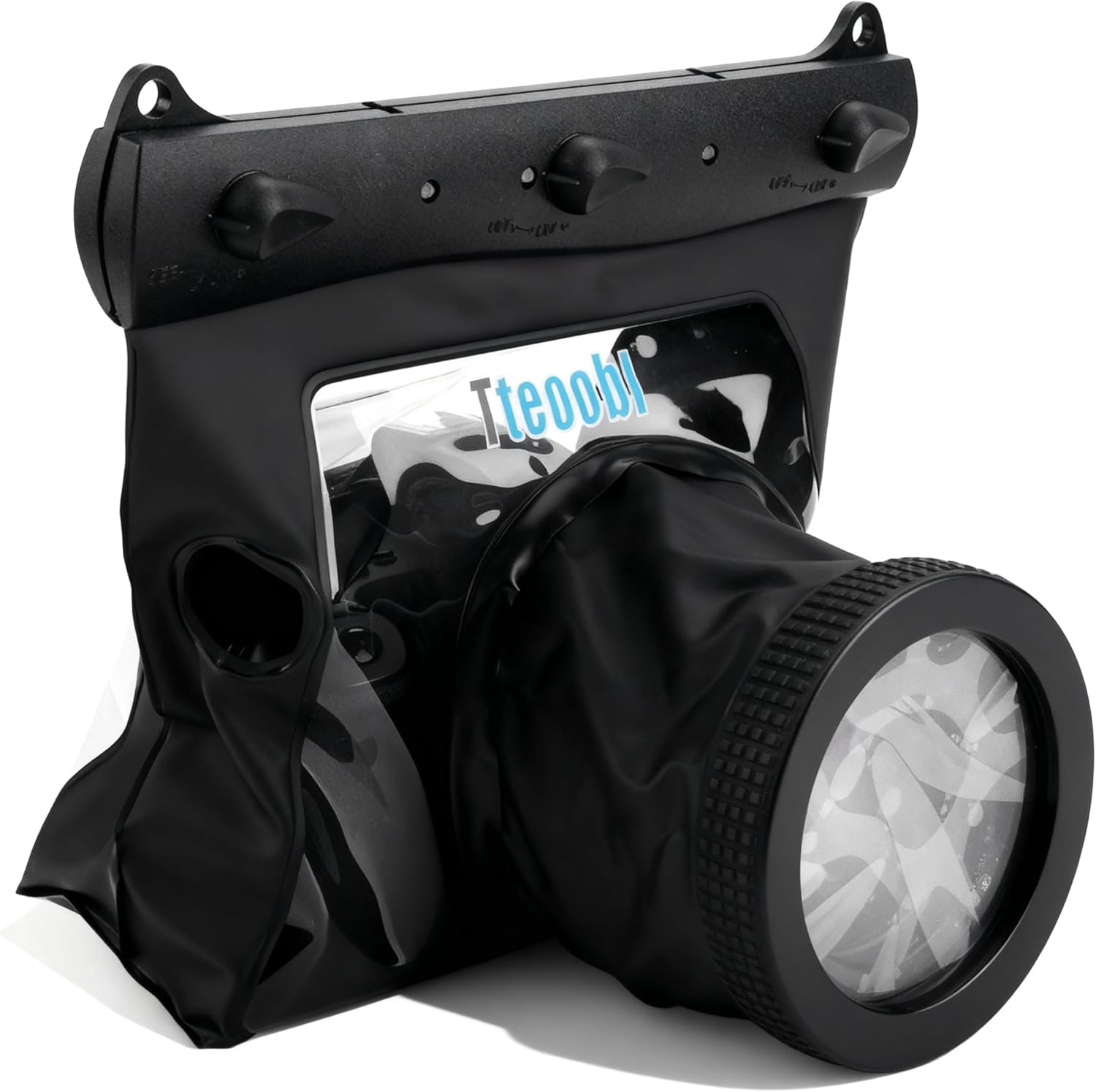 Portable Universal Underwater Waterproof Dving Case Bag 20M for Canon Nikon DSLR Cameras(black)