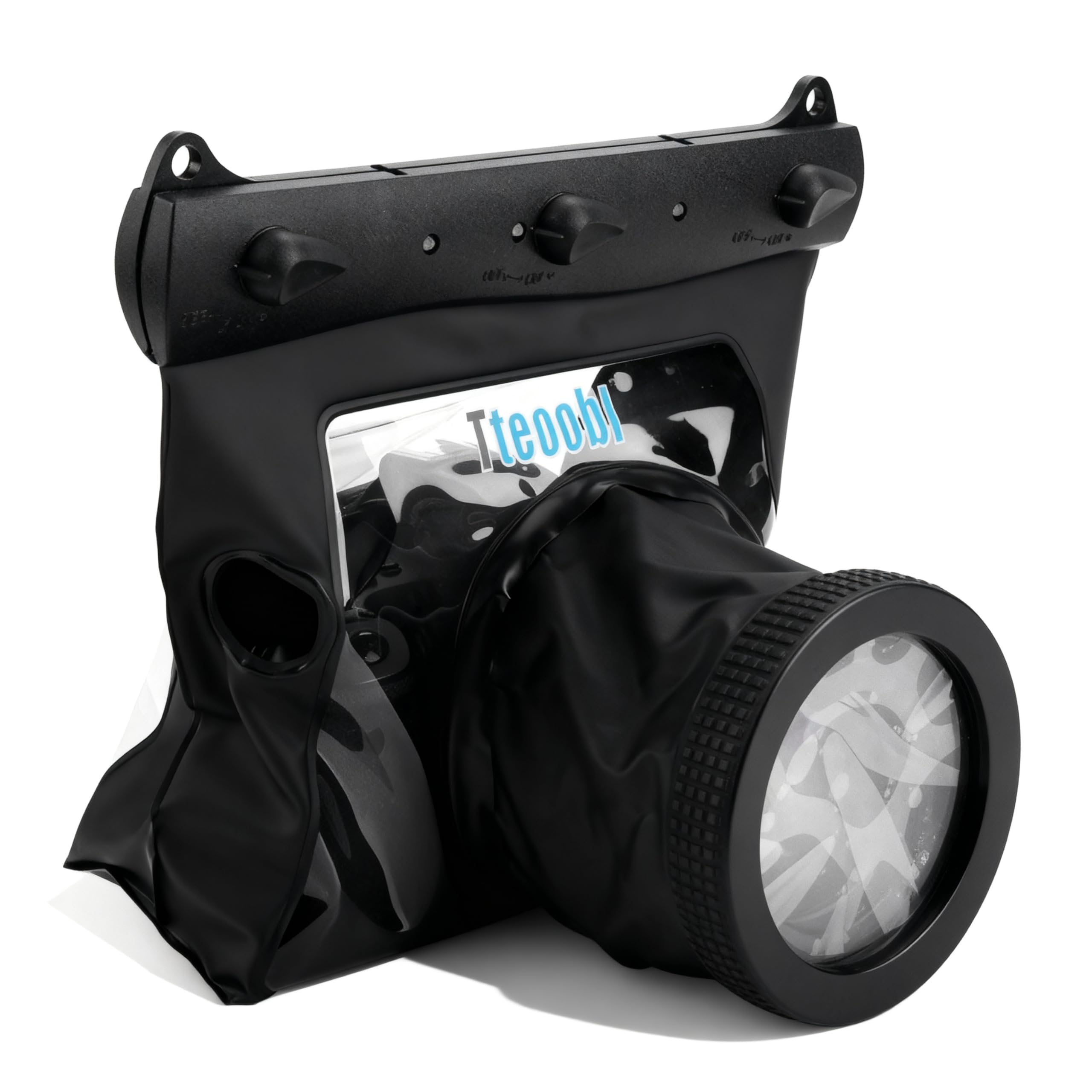Sxhlseller Custodia da Immersione Subacquea Impermeabile Universale Portatile 20M per Fotocamere DSLR (Nero)
