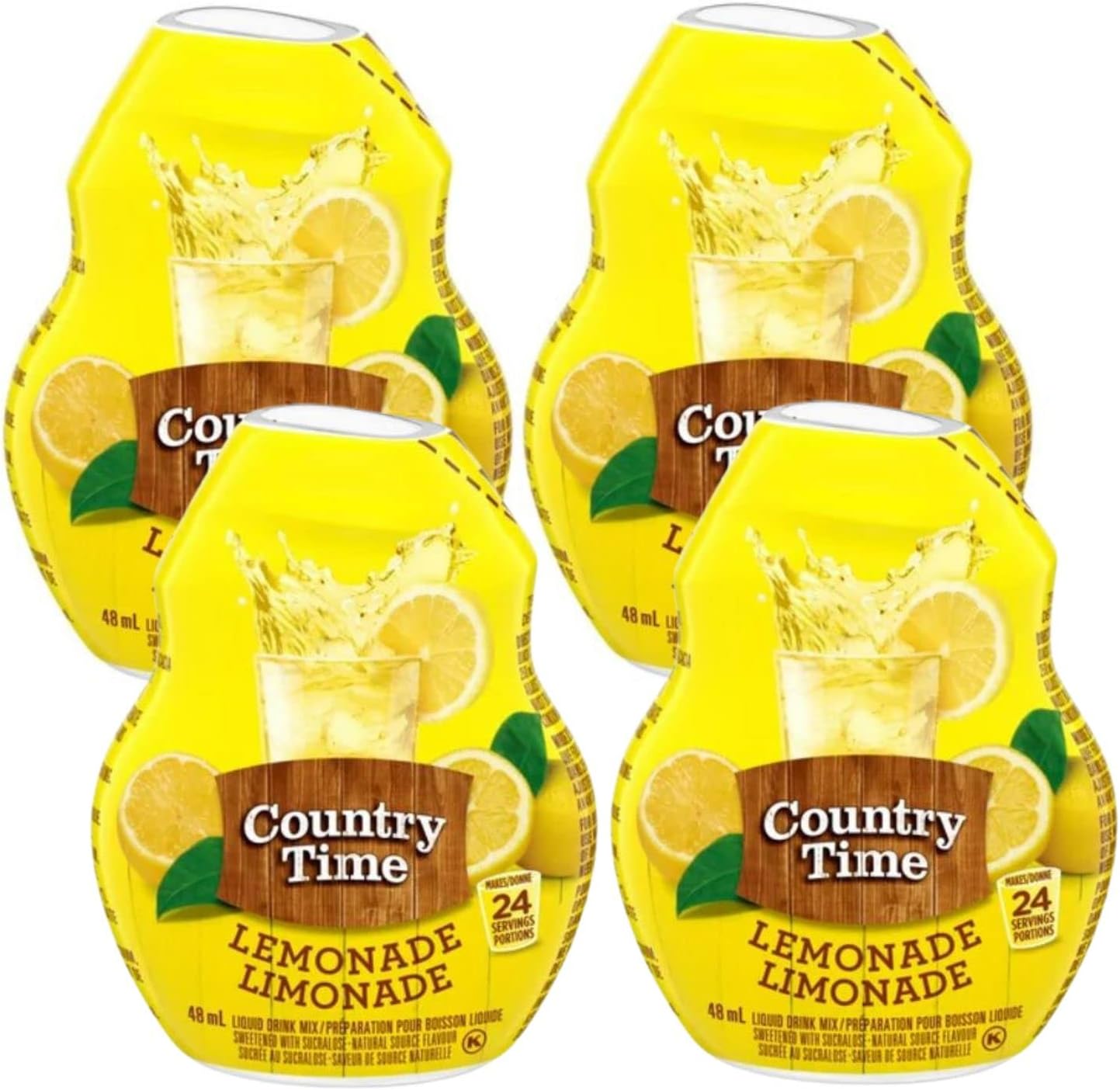 Country Time Lemonade Liquid Drink Mix, 48ml/1.6 fl. oz. (Pack of 4