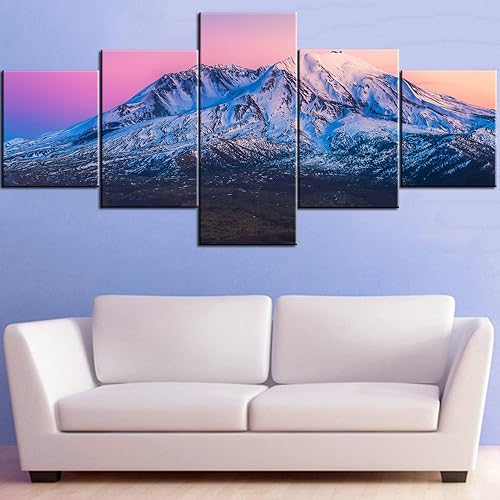 Vista 305 de Paisaje de 5 piezas pintura sobre lienzo