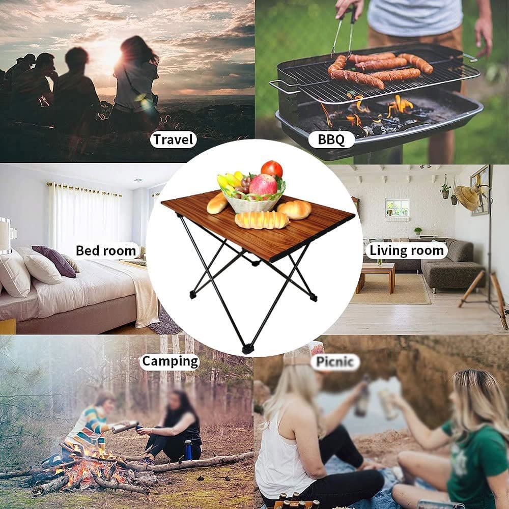 FAXIOAWA Tavolo Pieghevole Tavolo Pieghevole Leggero e Portatile, Tavolo da Picnic per Barbecue/Cucina/Spiaggia/Viaggio, Tavolo da Campeggio Resistente e Stabile con Borsa per Il Trasporto compatta