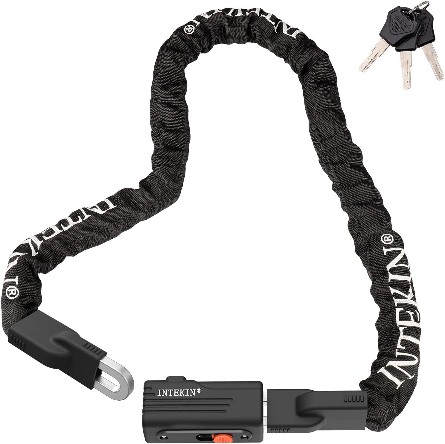 Bike Chain Lock 3FT/4FT/5FT Heavy Duty Bike Lock Anti-Theft Bicycle Chain Lock 8mm/10mm Thicker Bicycle Lock Chain Bike Lock with 3 Keys for Bike, Motorcycle