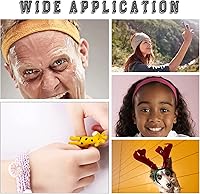 Vista 7 de GORGECRAFT Banda elástica de 5.5 yardas y 4.41 pulgadas de ancho, cinta de tela de poliéster elástica negra, diadema de ganchillo para el hogar