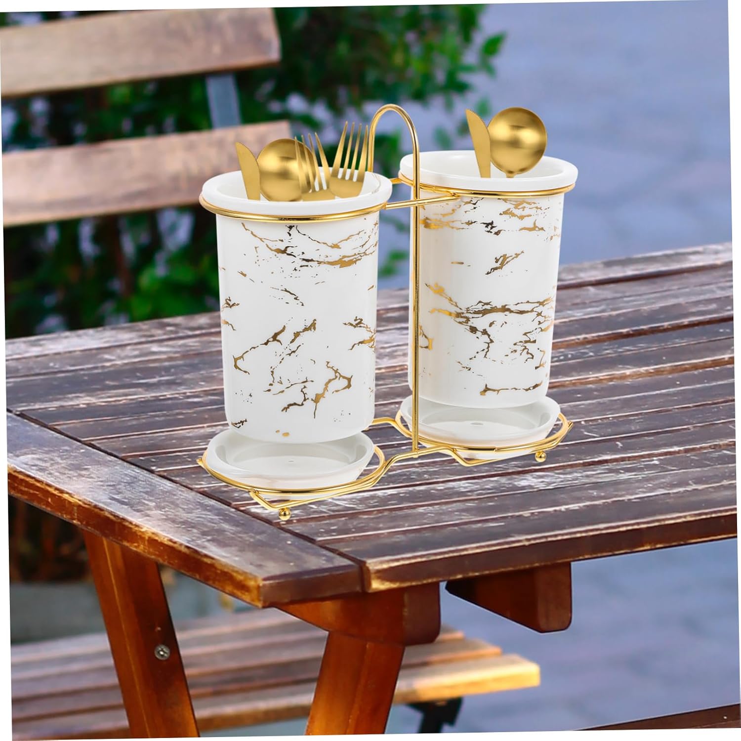 Ceramic Knife Fork Storage Rack Silverware Organizer Chopsticks Holder Kitchen Supplies