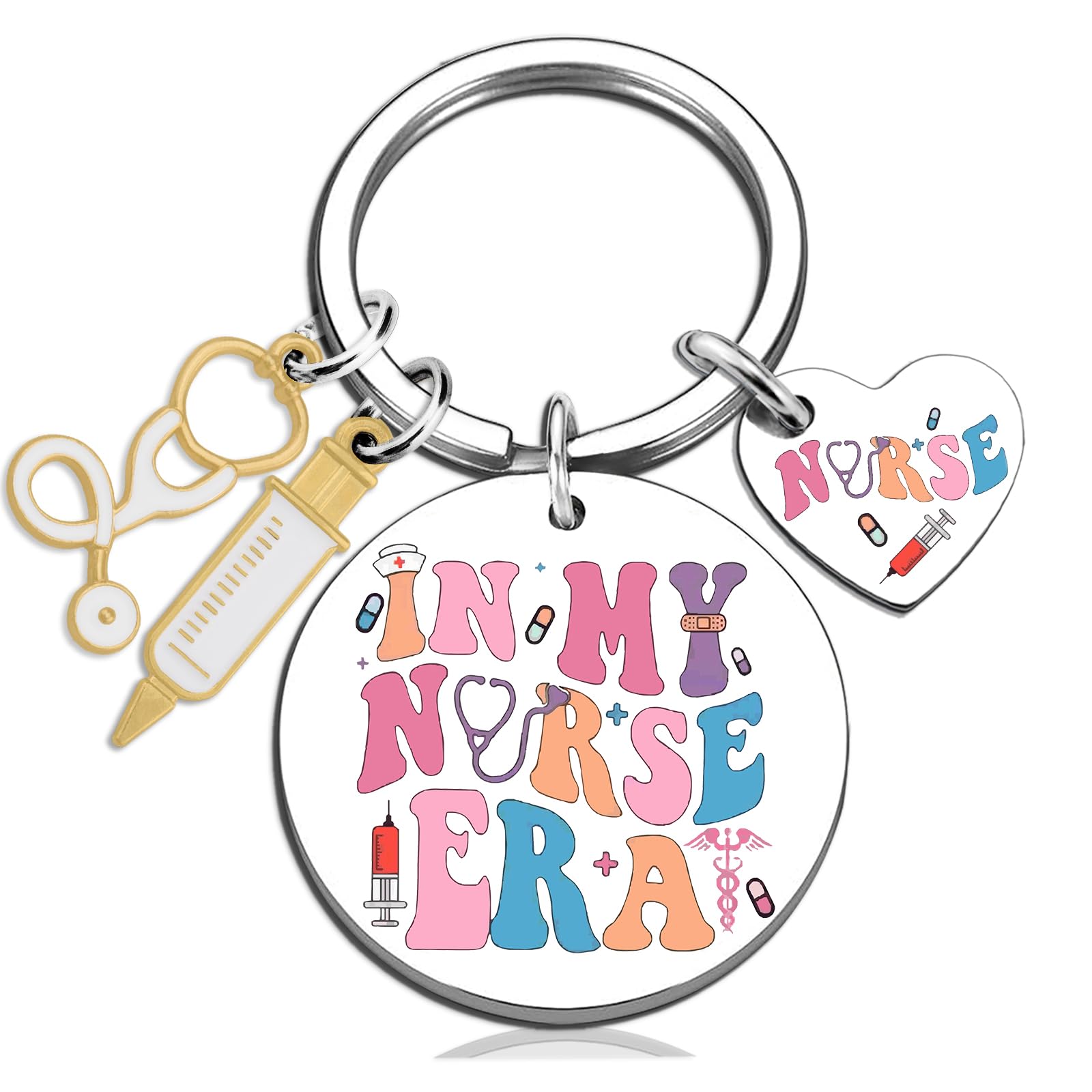igvean Nurse Gifts Keychain Funny Gifts for Nurses Nurse Graduation Gift Birthday Christmas Appreciation Gift for Nurses
