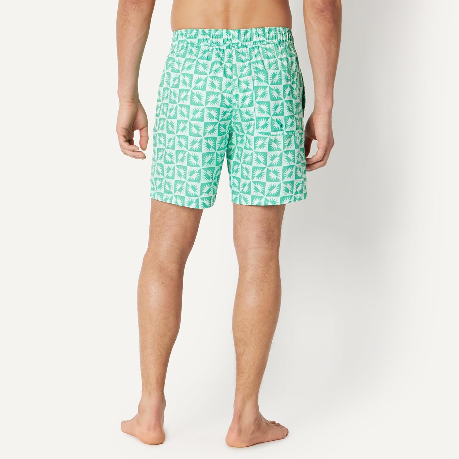 Amazon Essentials Men's Swim Trunks with Mesh Lining, Pockets, Drawstring Closure