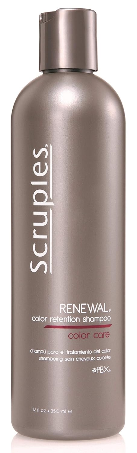 Scruples Renewal Color Retention Shampoo for Treated Hair 12 fluid ounces - Safe for All Hair Colors - Prevents Fade - For Daily Use by Men & Women