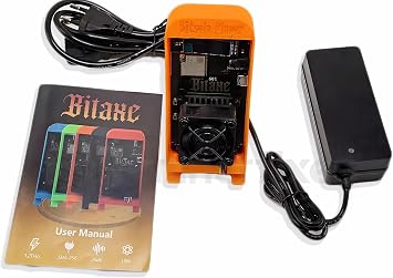 Bitaxe Gamma 601 Solo Miner 1.2TH/S BM1370 Asic Chip 18W/TH BTC Lottery Crypto Miner with Open-Source System Cryptocurrency Asic Bitcoins Mining Machine Micro Silent Home Use (Orange)