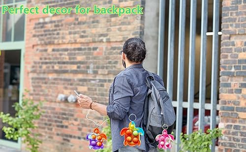 Miniatura 5 de Paquete de 20 llaveros divertidos con diseño de tortuga, arcoíris, para niños, aula, verano, estudiantes, regalos de profesores, regalos de fiesta