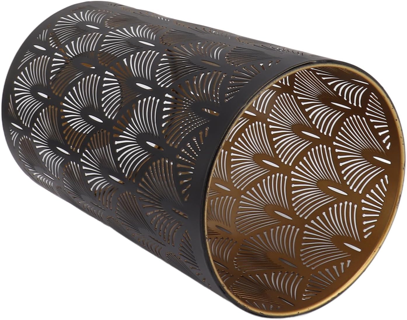 Metal Lampshades, Cylindrical Hollow Out Lampshade, Iron E27 E26 Lamp Cover, Modern Style Decorative Lamp Shades, Table Lamp Floor Light for Bedroom Living Room
