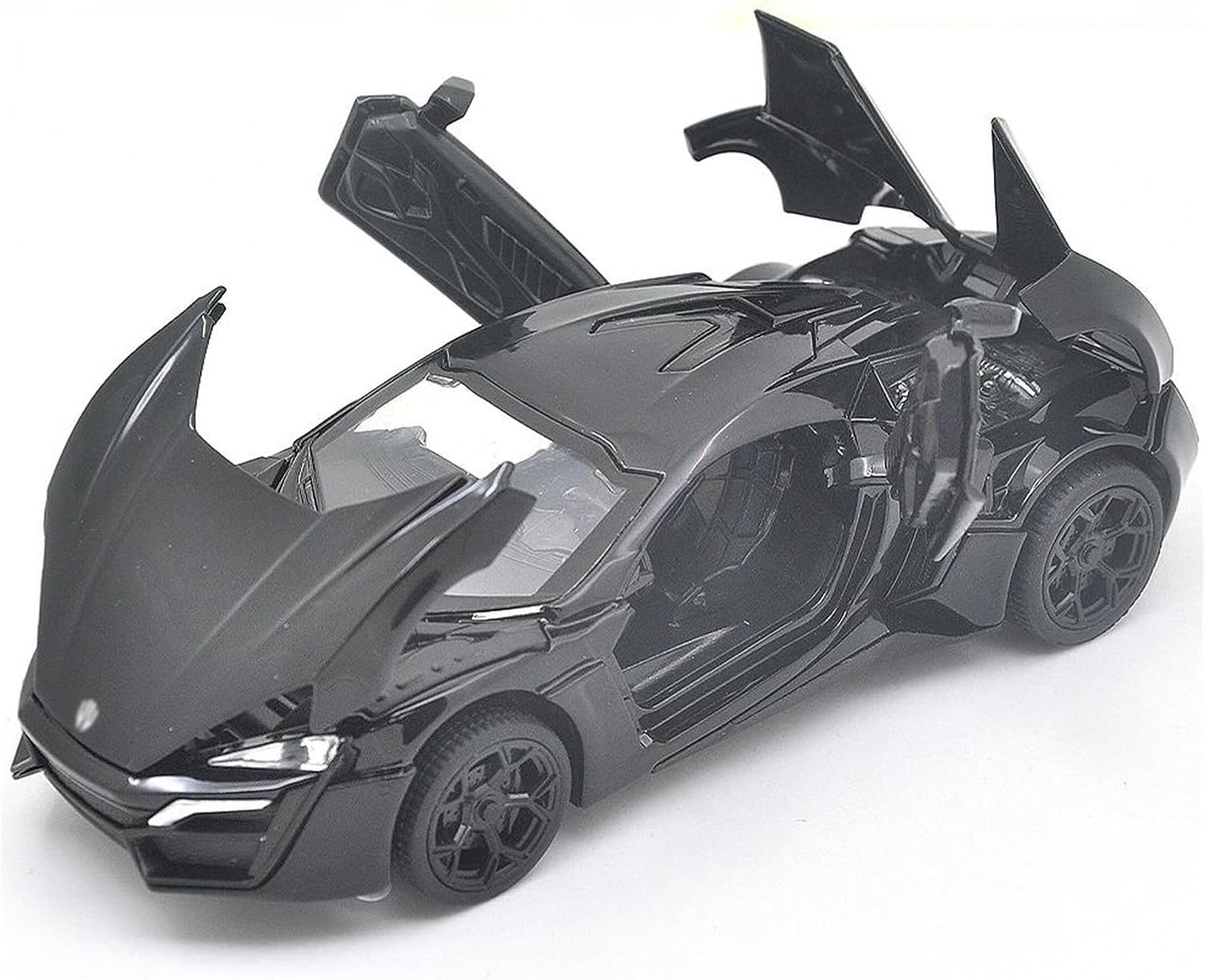Scale car Model 1: 32 for Lecan Supercars Die-Casting Metal Alloy Car Model Decorative Souvenirs Proportional Car Model Suitable for Display(White)