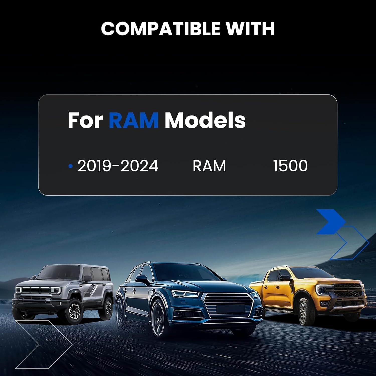 6x139.7 Wheel Spacers 1.5 inch Compatible with Ram 1500 2019-2024,77.8mm Center Bore & 6 Lug Forged Wheel Adapters M14x1.5, 4PCS