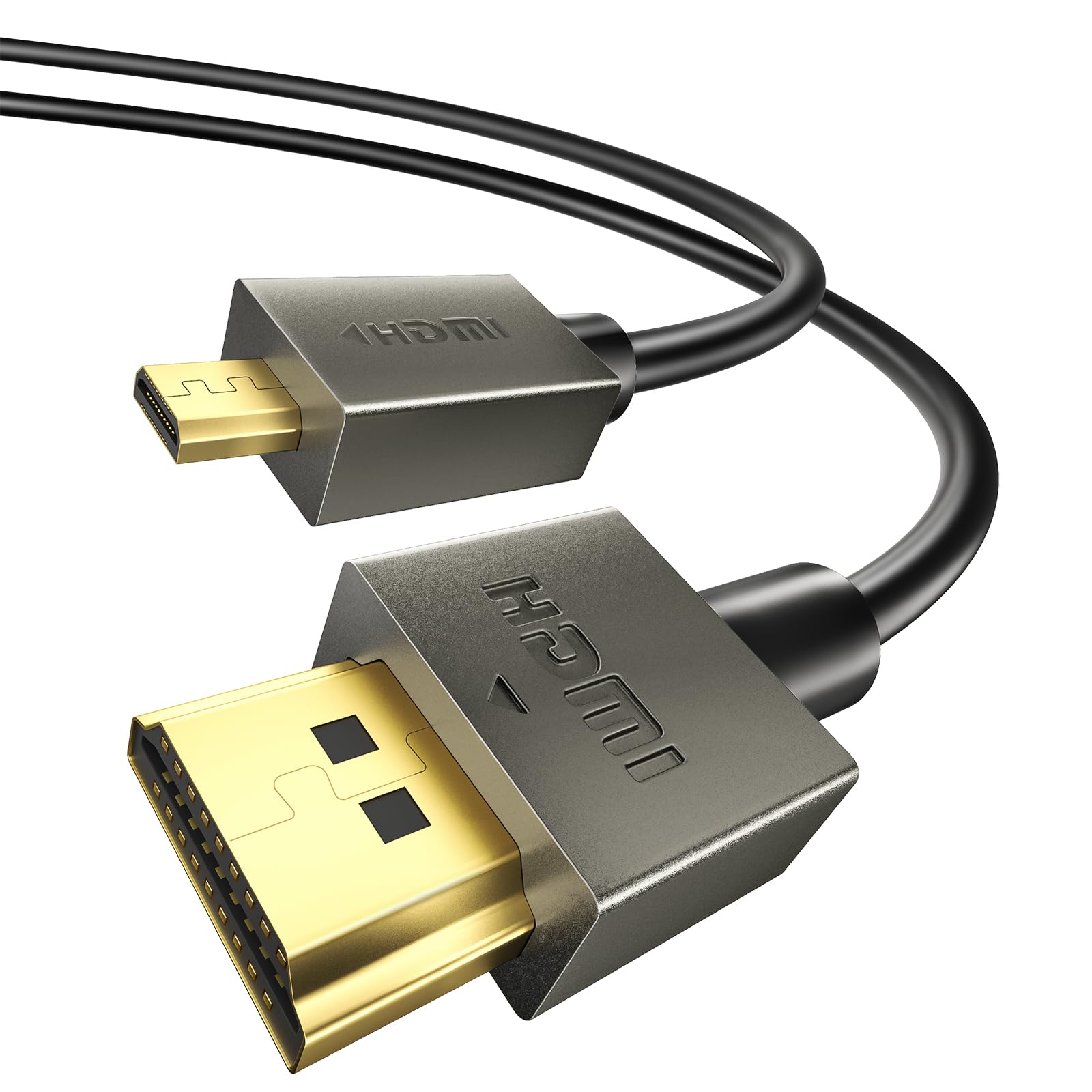 8K HDMI zu Micro HDMI Kabel 2m, 8K@60Hz, 4K Micro-HDMI-zu-HD
