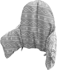 for IKEA High Chair Cushion, Cushion High Chair for IKEA Antilop Highchair, Built-in Inflatable Cushion, Baby Sitting More Comfortable (Gray Stripes)