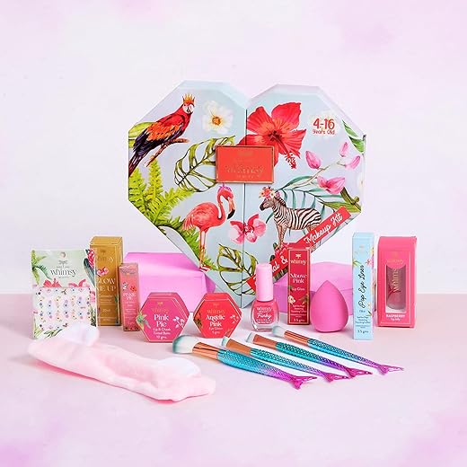 Whimsy Beauty 15-Piece Organic Makeup Kit for Kids, Preteens & Teen Girls | Safe & Non-Toxic Beauty Set | Skin-Friendly Real Toy Makeup for Children