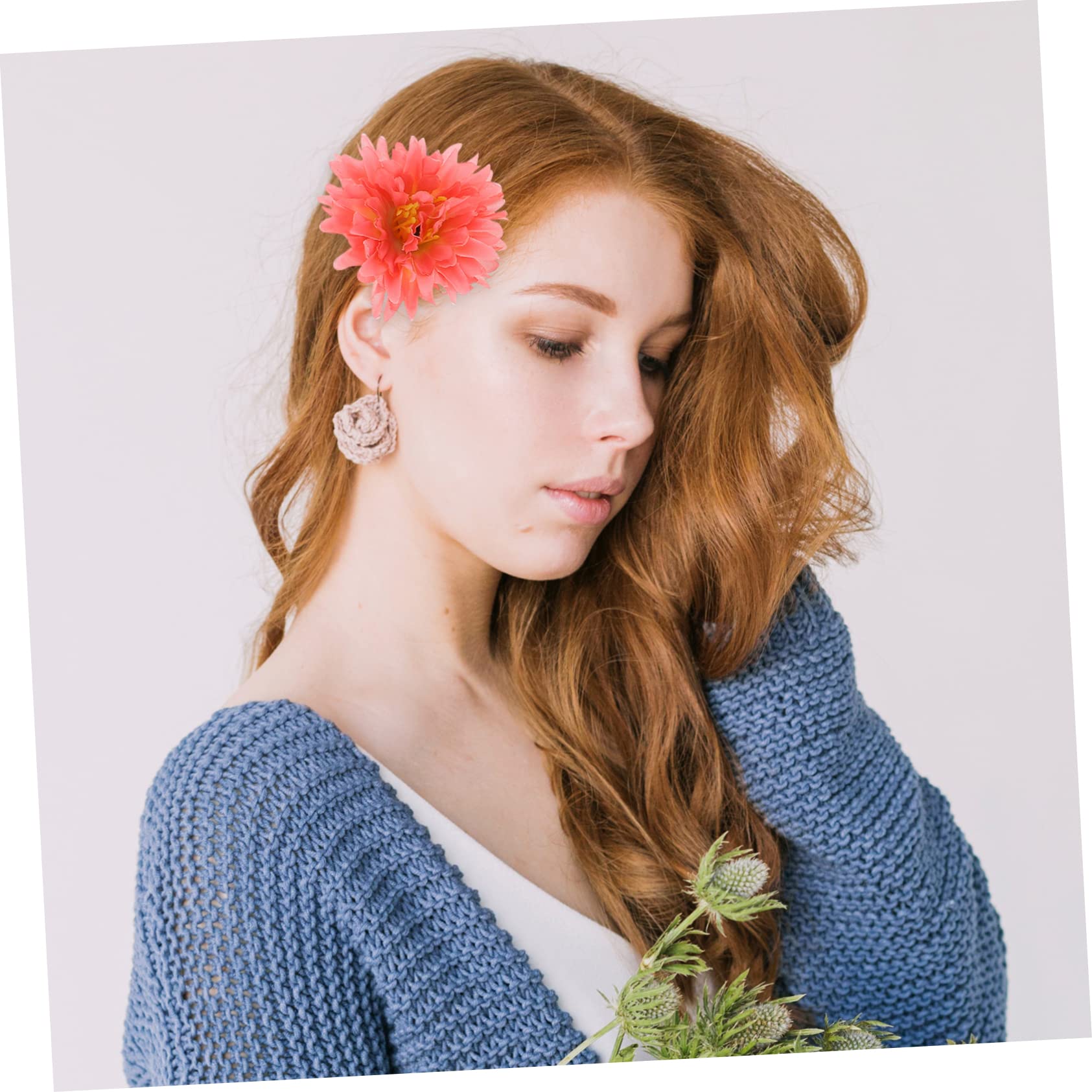 VICASKY 63 Pezzi Forcina Di Fiori Fermagli Per Le Donne Accessori Floreali Per Fermagli a Fiore Per Per Per Bambini Per Da Ragazza Ferro