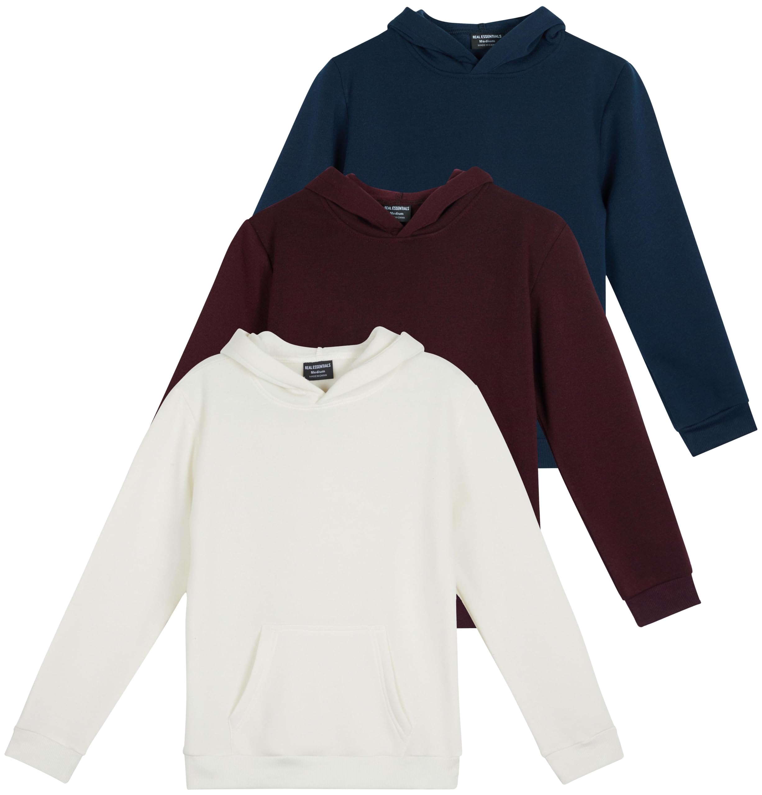 3 Pack Girls' Fleece Pullover Hoodies Sweatshirts Sweaters Kids Teens Tops