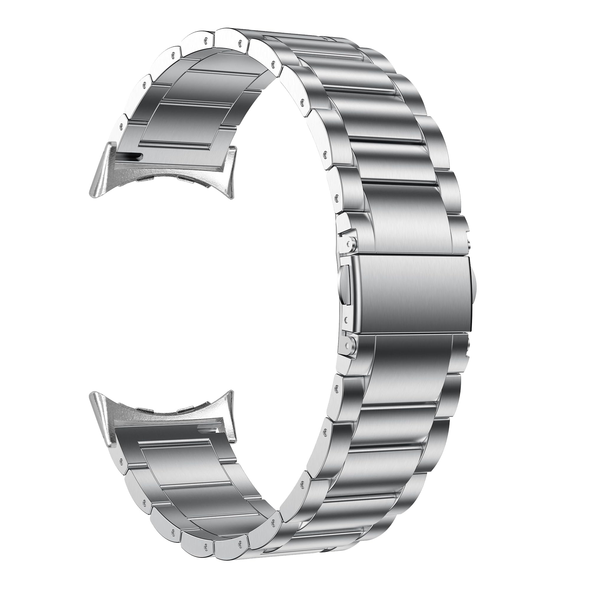 Bracelet de rechange en acier inoxydable pour Pixel Watch 3, accessoire de rechange compatible avec Google 45 mm