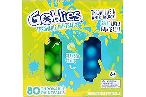 Goblies Throwable Paintballs: Super Pack of 80! Throw Like a Ball, Splat Like a Paintball