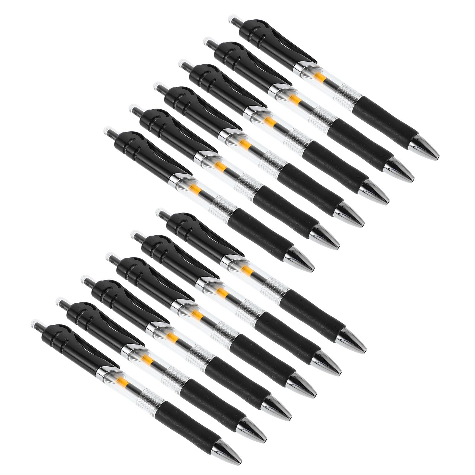 SHINEOFI 50 Piezas Bolígrafos de Gel Negro Unidades Paquete Tinta Rápida Secado para Exámenes y Oficina Bolígrafo Retráctil Cómodo para Estudiantes y Profesores