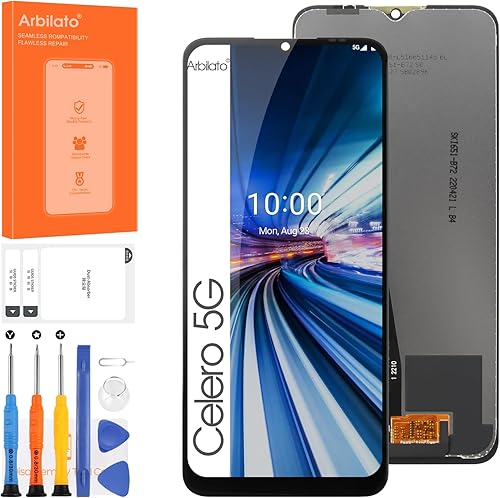 Pantalla para Boost Mobile Celero 5G Reemplazo de pantalla para Celero 5G Pantalla LCD WTCELERO5G Pantalla táctil Digitalizador Asamblea Piezas de