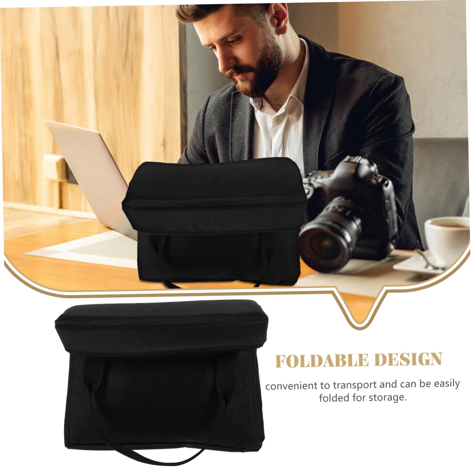 NUOBESTY Borsa Interna per Fotocamera Imbottita Antisfondamento, Custodia Portatile per Borsa Fotografica, Inseribile per Dslr