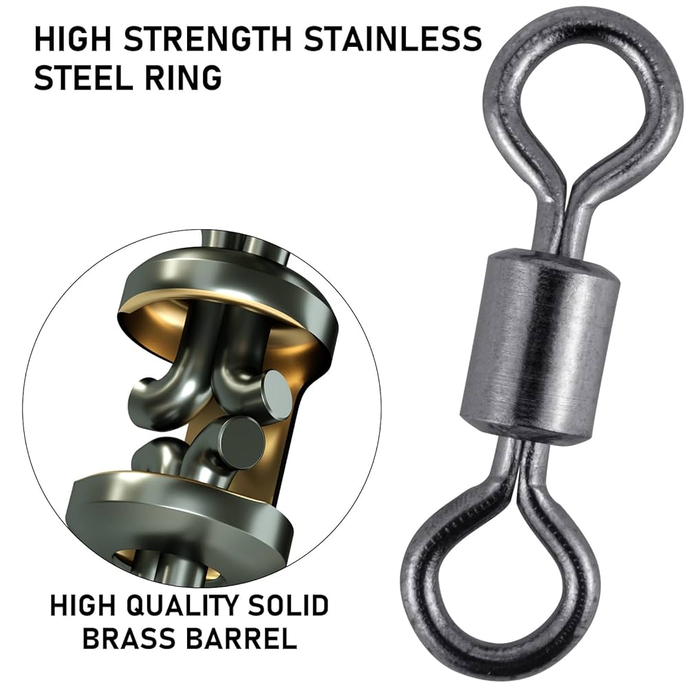 Amazon.co.jp: Alwonder 100個 マイクロスイベル フライ