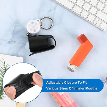 Beautyflier Asthma Inhaler Holder with Retractable Clip, Mini Holster