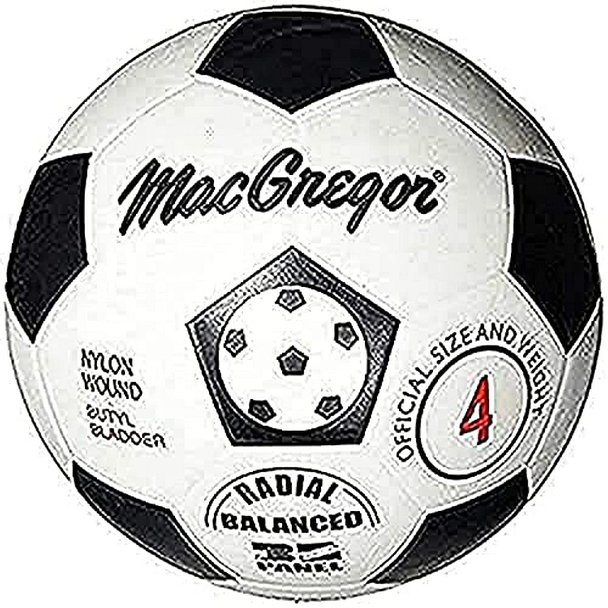 Macgregor Rubber Soccer Ball (Size 4)