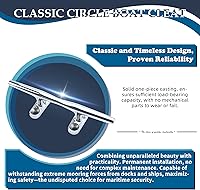 Vista 4 de SHENGHUISS Tacos de barco de acero inoxidable 316 con base abierta para muelle de barco (4"/5"/6"/8"/10"/12")