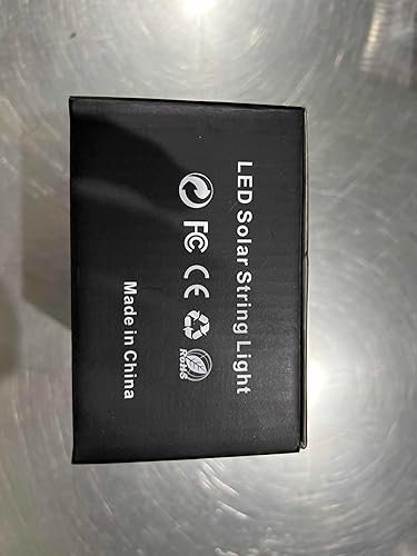 Miniatura 11 de Tira de luces solares de lichi para exteriores, 16.5 pies, 50 LED, impermeable, con cuerda de luces para exteriores, ideal para decoración del