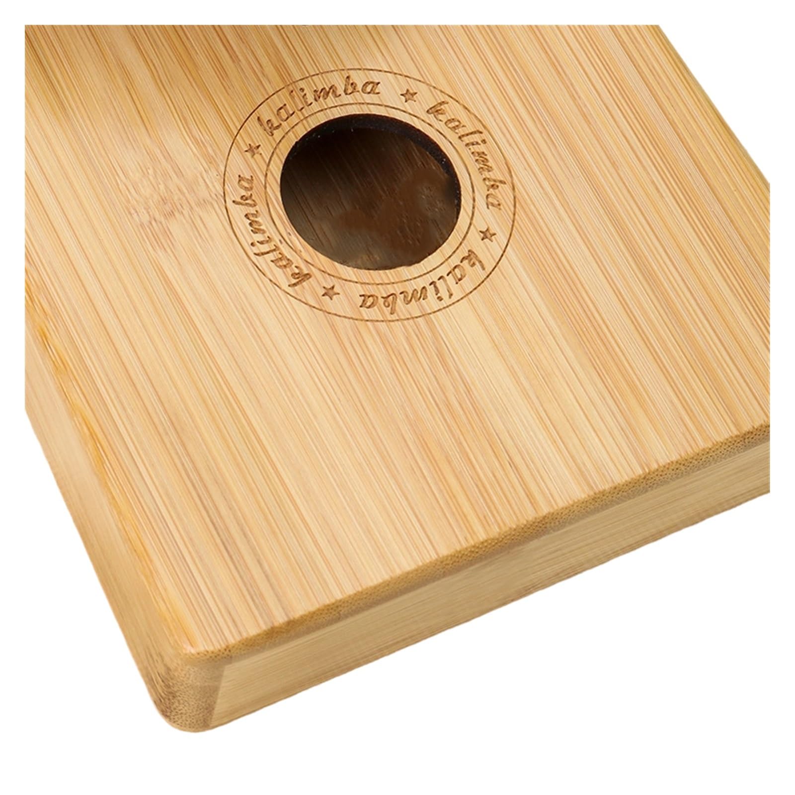 Kalimba De Bambú Con Hilo Dorado De 17 Notas Un Instrumento Musical Estilo Dedo