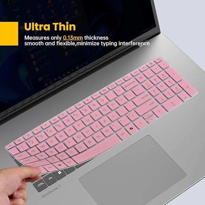 Protector de Teclado de Silicona para HP OmniBook 7 17.3 y 16 pulgadas miniatura 4